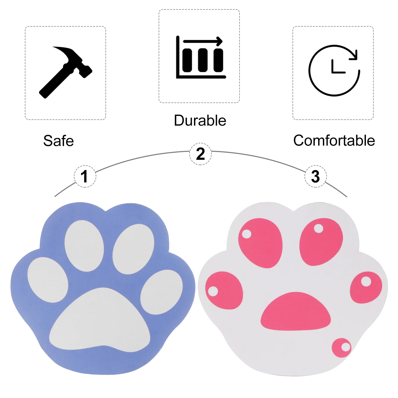

2 Pcs Cushions Computer Pad Non Pad Lightweight Mouse Cushion Computer Mouse Pads for Home Office Mat