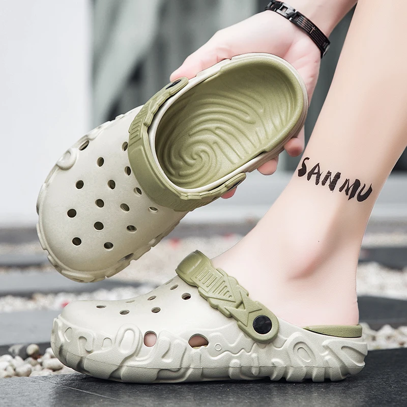 

Large Size Casual Leather Slides Unisex Soft Sole Breathable Non Slip Wearproof Beach Outdoor Daily Vacation Wear