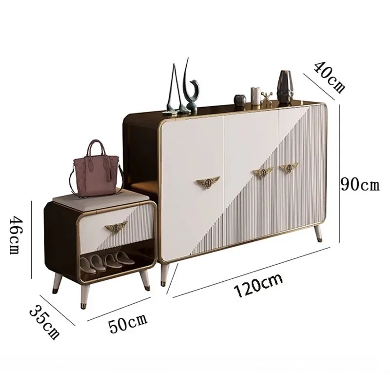 Cabinets Shelving Unit Shoe Rack Display Organizer Entryway Room Closed Storage Shoe Rack Entrance Luxury Shelf Home Furniture