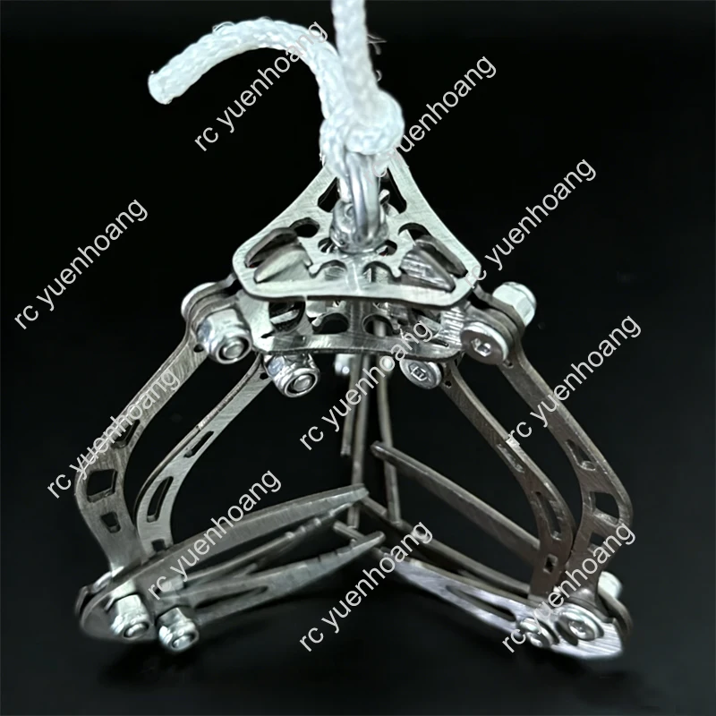 1PCS Outdoor Emergency Drone Gravity-Activated Grab Clip Hook Stainless Steel Gripper Claw Lightweight Rescue Grabbing Accessory