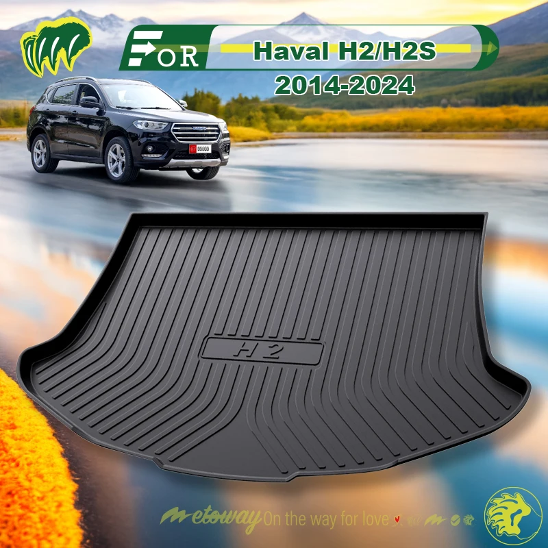 

For Haval H2/H2S 2014-2024 Custom Fit Car Trunk Mat All Season Black Cargo Mat 3D Shaped Laser Measured Trunk Liners