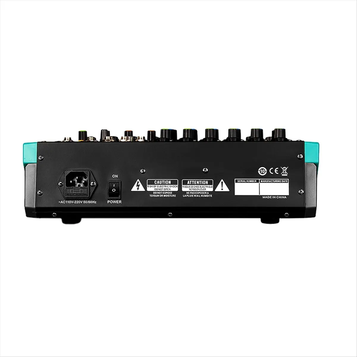 HAPPYDAY~ Professional Audio Mixer -PA6 Channel Sound Board Console Mixing Desk System Interface Built-in 256 Reverb Effect