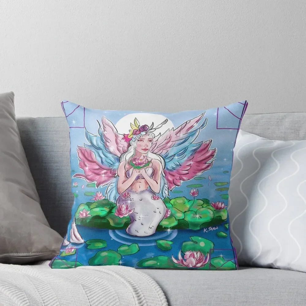 The Mermaid Fairy T-Shirt Throw Pillow Decorative Sofa Cushions Pillow Cases Marble Cushion Cover pillow