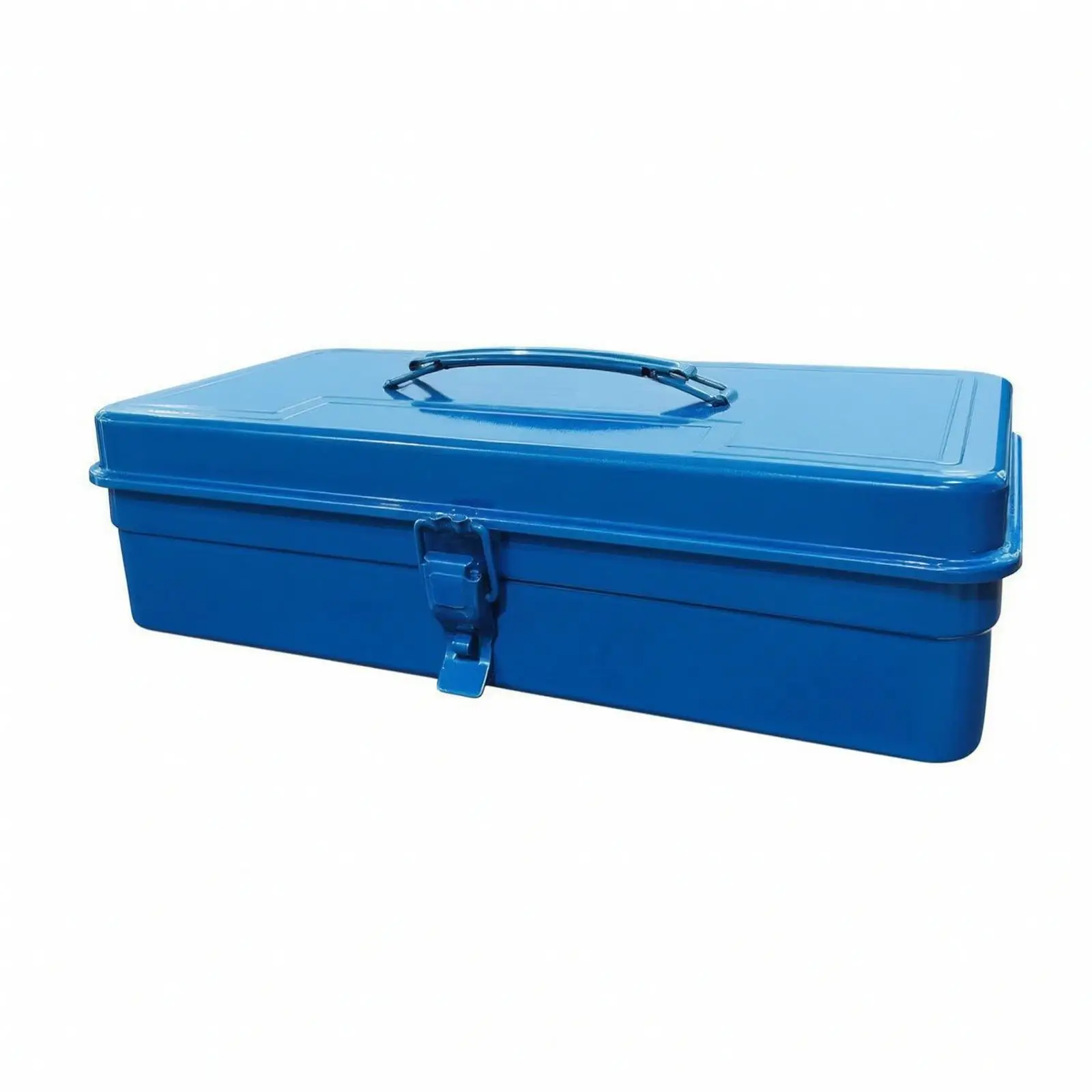 Heavy Duty Outdoor Storage Container Iron Sheet Metal Tool Box with Lockable Latch for Garage Workshop Organization