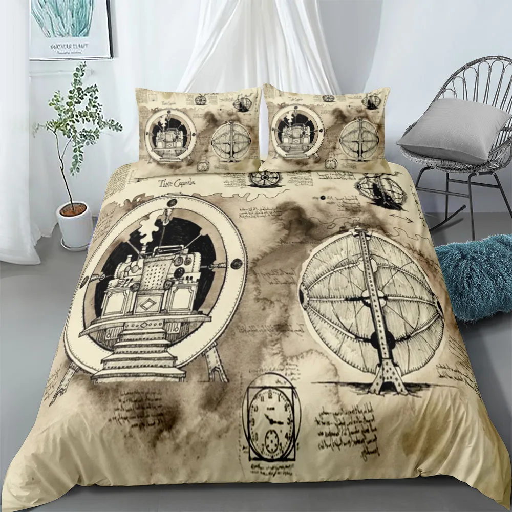 

Neverland Map Duvet Cover Set King Queen Double Full Twin Single Bed Linen Set
