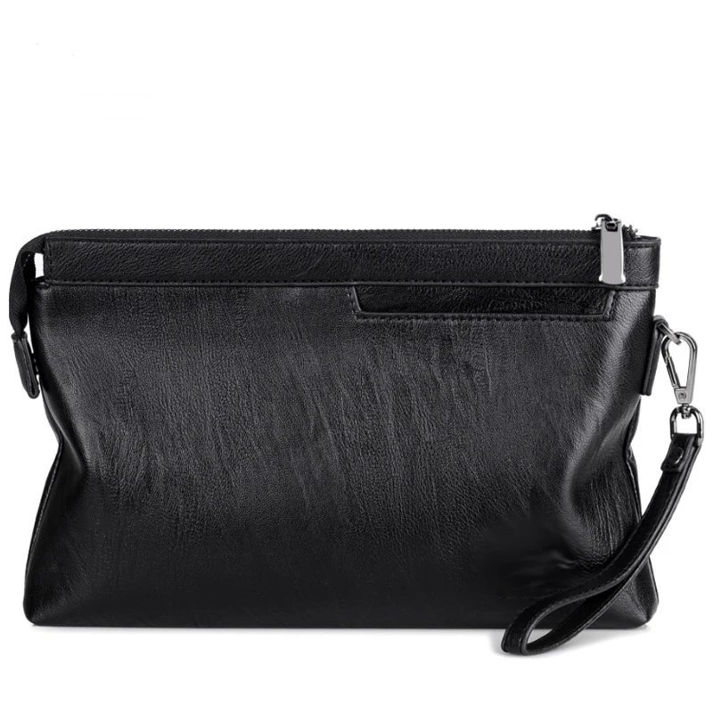

New Men's Handbag Men's Bag Large Capacity Handbag Letter Package Men's Soft Leather Casual Bag Armpit Clip Bag
