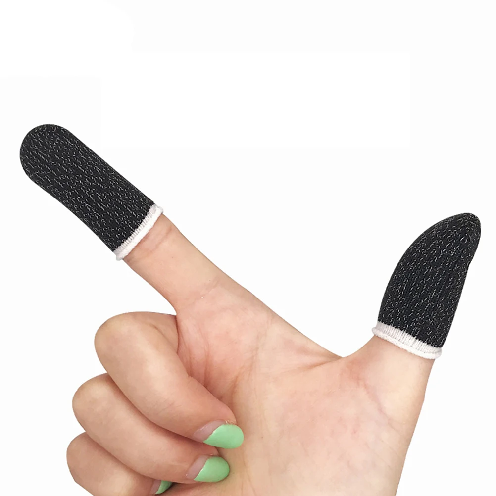 

20 Pcs Anti-sweat Finger Sleeves for Phone Game Playing Non-slip Touch Screen Cover Thumb Cots Gaming Accessories