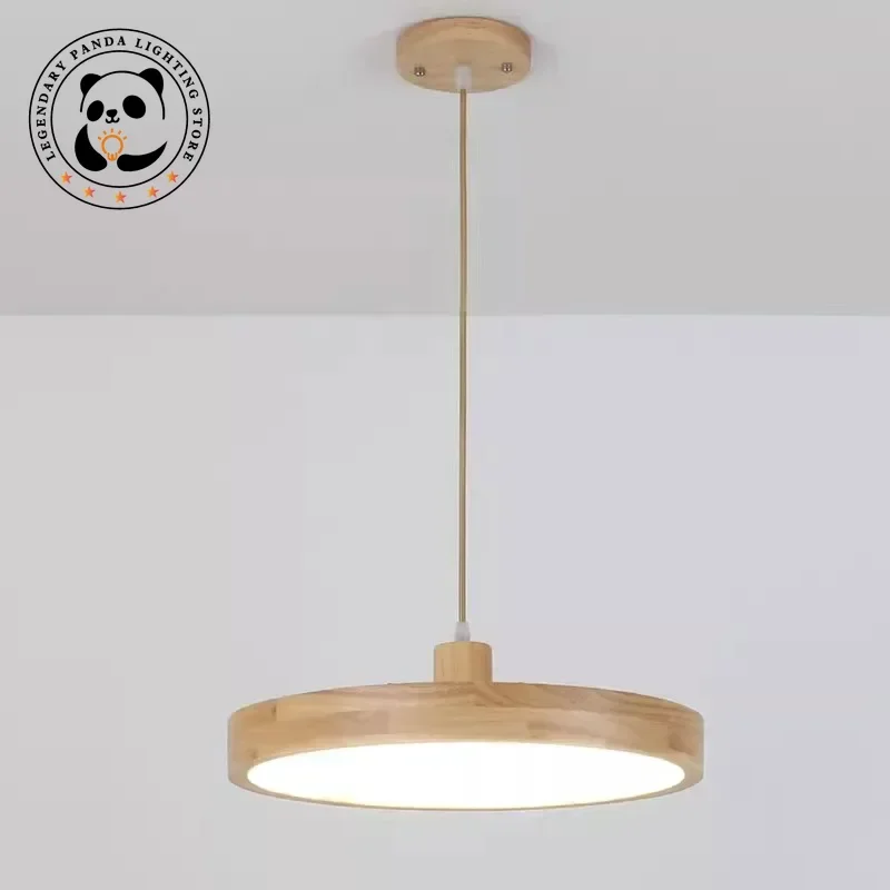 

Nordic Minimalist Pendant Lights Originality Wooden Ceiling Chandelier Living Room Bedroom Restaurant Home Decor LED Luminaries