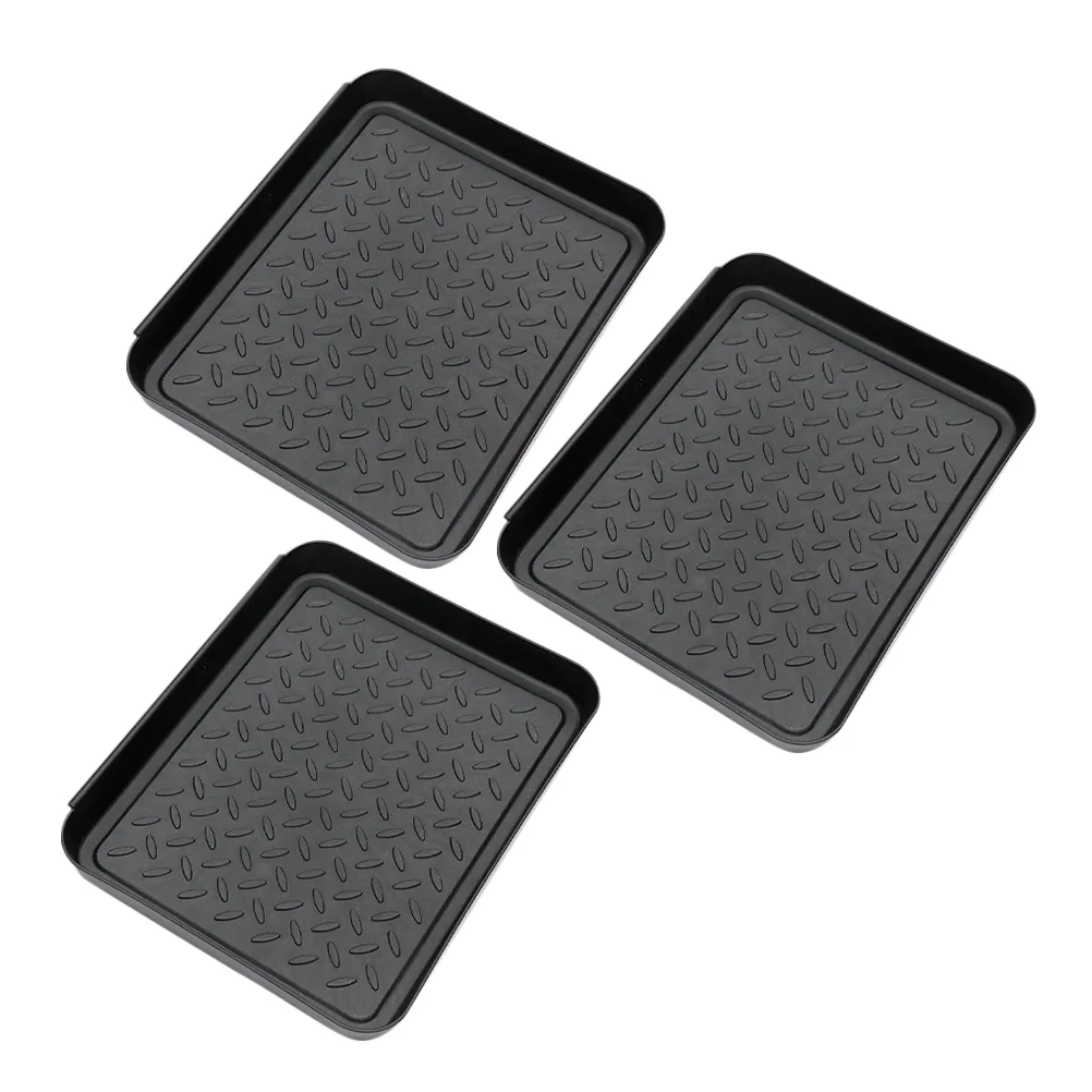 3pcs Shoes Boot Tray Boot Display Tray Flower Pot Mat Multi-function Shoes Tray Accessory shoe storage tray