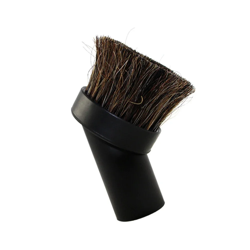 Clean Tool Horse Hair Dusting Brush Car Interiors Mattresses Rotatable Round Black PP Plastic For A.E.G For Miele