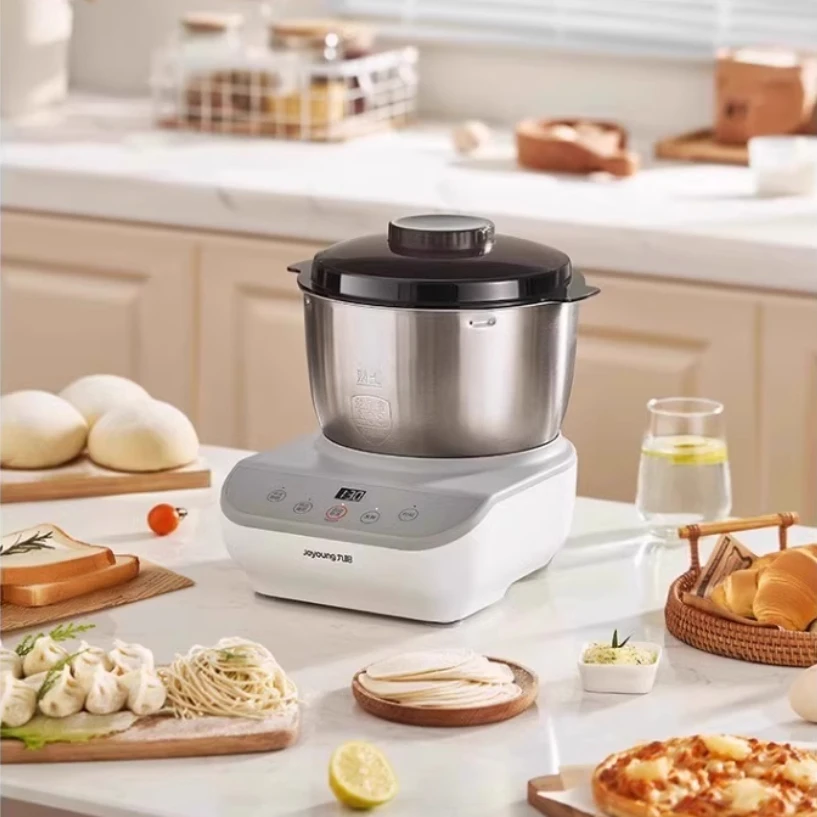 Small Automatic Dough Mixer - Home Chef Machine, 304 Stainless Steel for Kneading, Fermenting & Mixing Dough