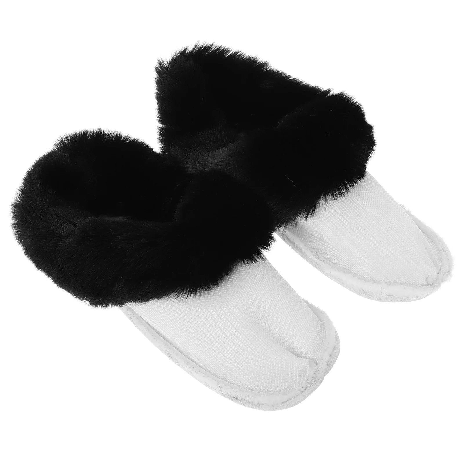 Shoe Liner Fuzzy Slipper Insoles Warm Hole Insert for Slippers Plush Winter Inserts Inner Women Shoes Charms Mushroom