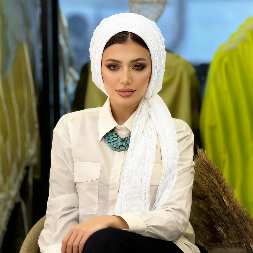 

Мусульманские женщины, длинный хвост, платок, тюрбан, предварительно завязанная шляпа, хиджаб, химиотерапия, повязка на голову, банданы, повязка на голову, Turbante Mujer