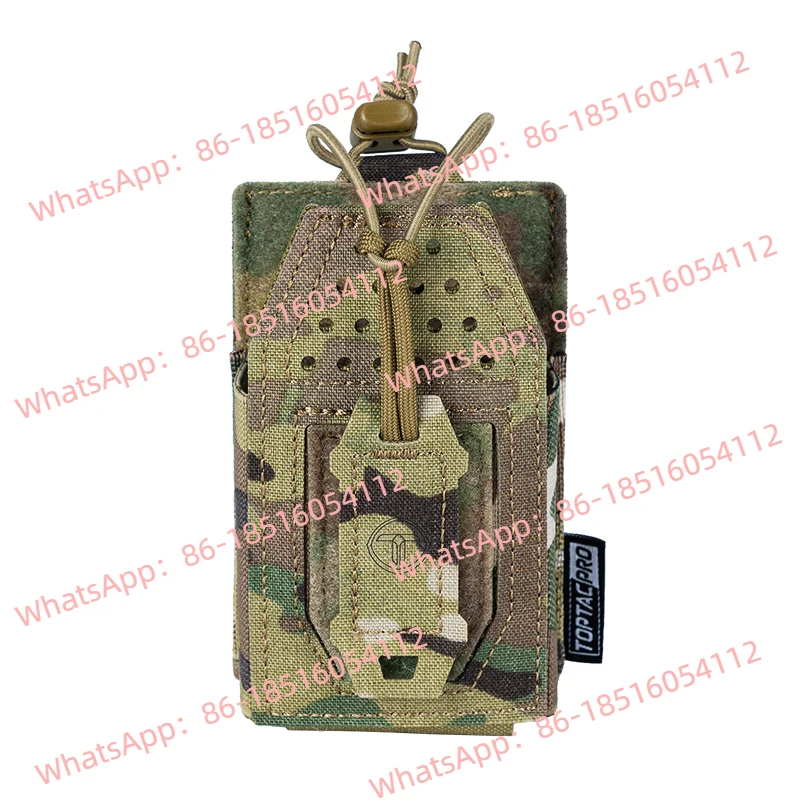 

Тактическая рация Molle, подвесная сумка, нескользящая эластичная многофункциональная поясная сумка 556/762, быстросъемная крышка