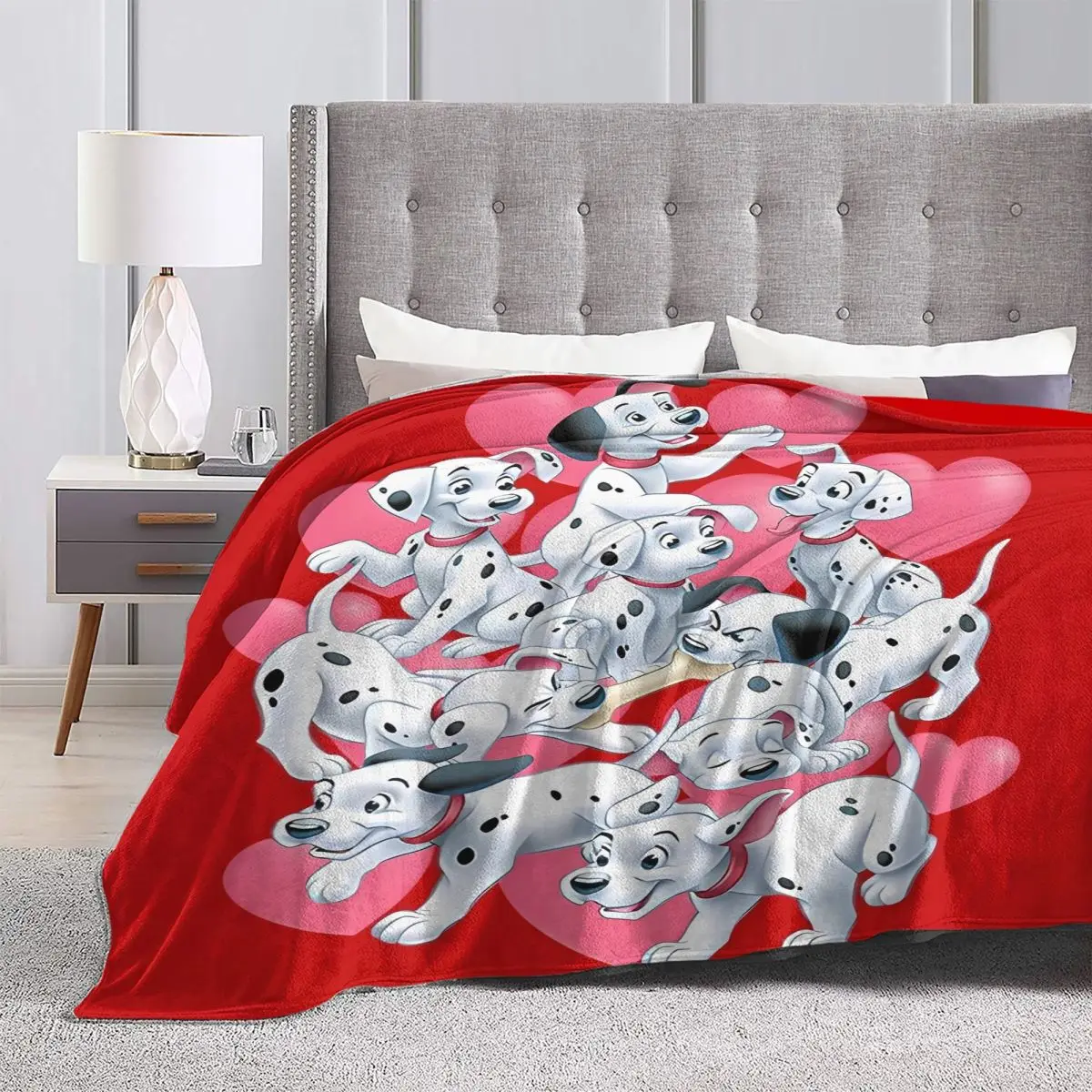 101 Dalmatians Blankets Warm Soft Print Plush Bedding Throws For Home Decor Travel Flannel Bedspread Bed Cover