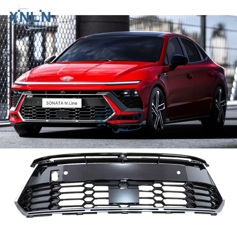 

New val Car Front Grille for Sonata N-Line 2024 2025 Radiator Grills OEM 86351-L1710 Replacement