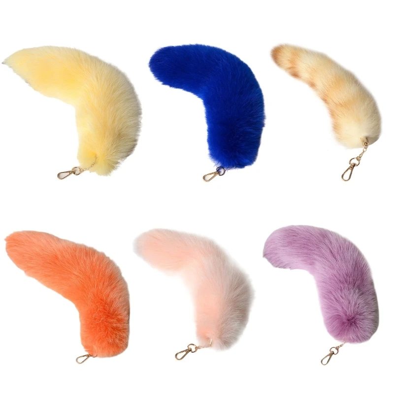 

Plush Faux Furs Tail Halloween Party Costume Adult Cosplays Dress Up Tail Artificial Animal Tail Faux Furs Foxes Costume