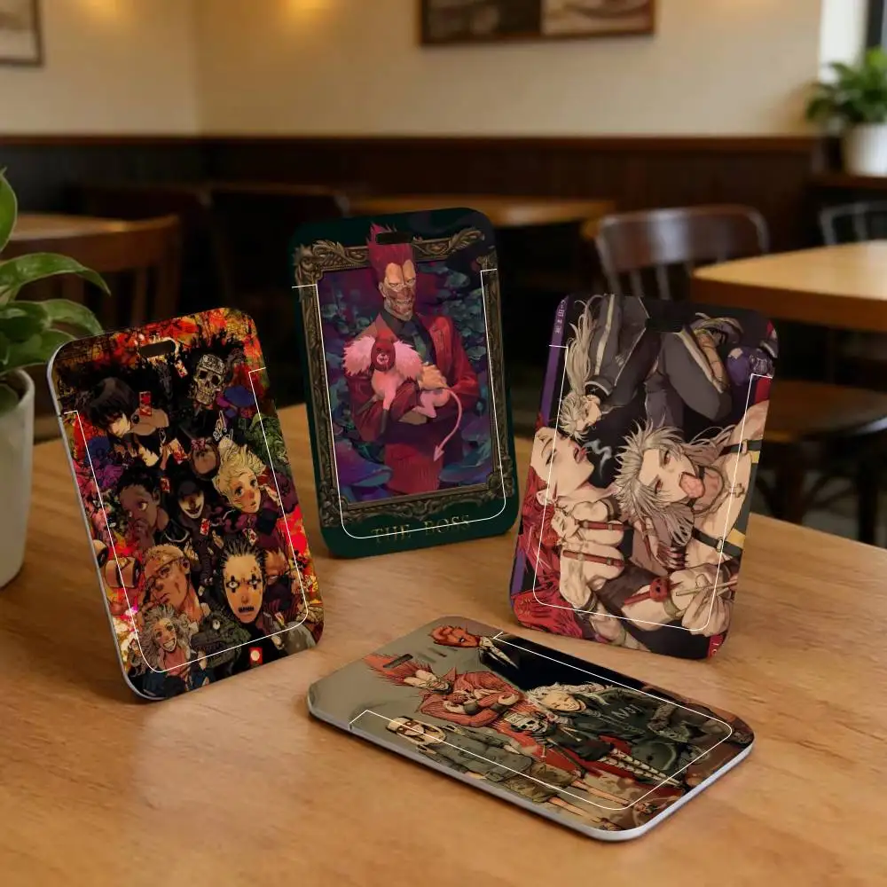 

Anime D Dorohedoro Retro ID Card Holder Neck Strap Pendant Door Badge Holder Lanyards Keychain Work Credential Case Gift