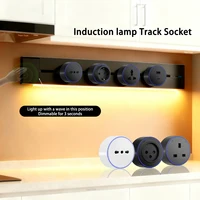 Toma de corriente de pared con lámpara de inducción, enchufe estándar italiano, UE, Reino Unido, para el hogar, cocina, oficina, enchufe extraíble, puerto USB C Universal