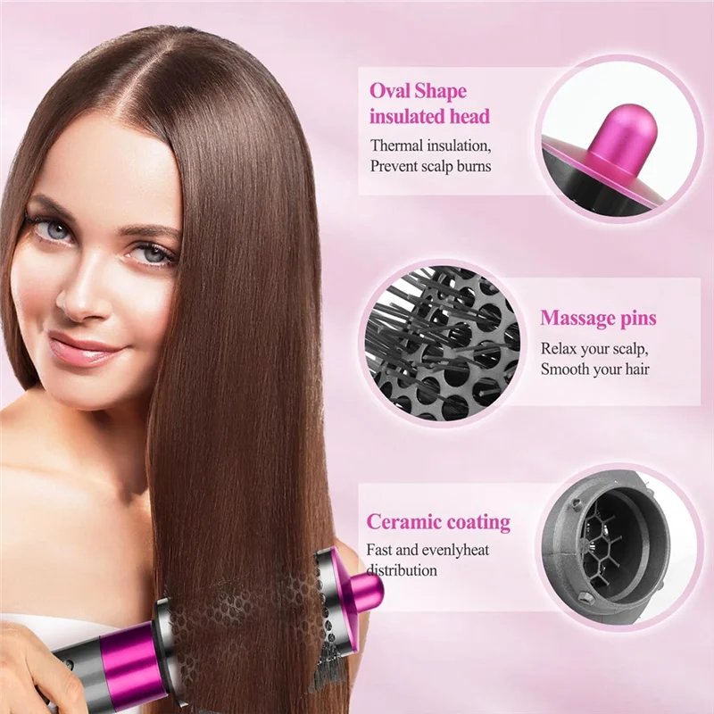 

ABKR-Cylinder Comb Nozzle For Dyson Airwrap Hair Dryer Replacement Parts Hair Styling Wide Tooth Cylinder Comb A