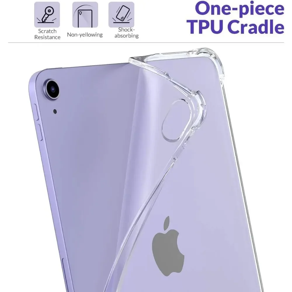 Silicon Case For iPad Air 11 13 inch 2024 A2902 A2899 A2900 A2898 A2903 A2904 Clear Transparent Case Soft TPU Back Cover