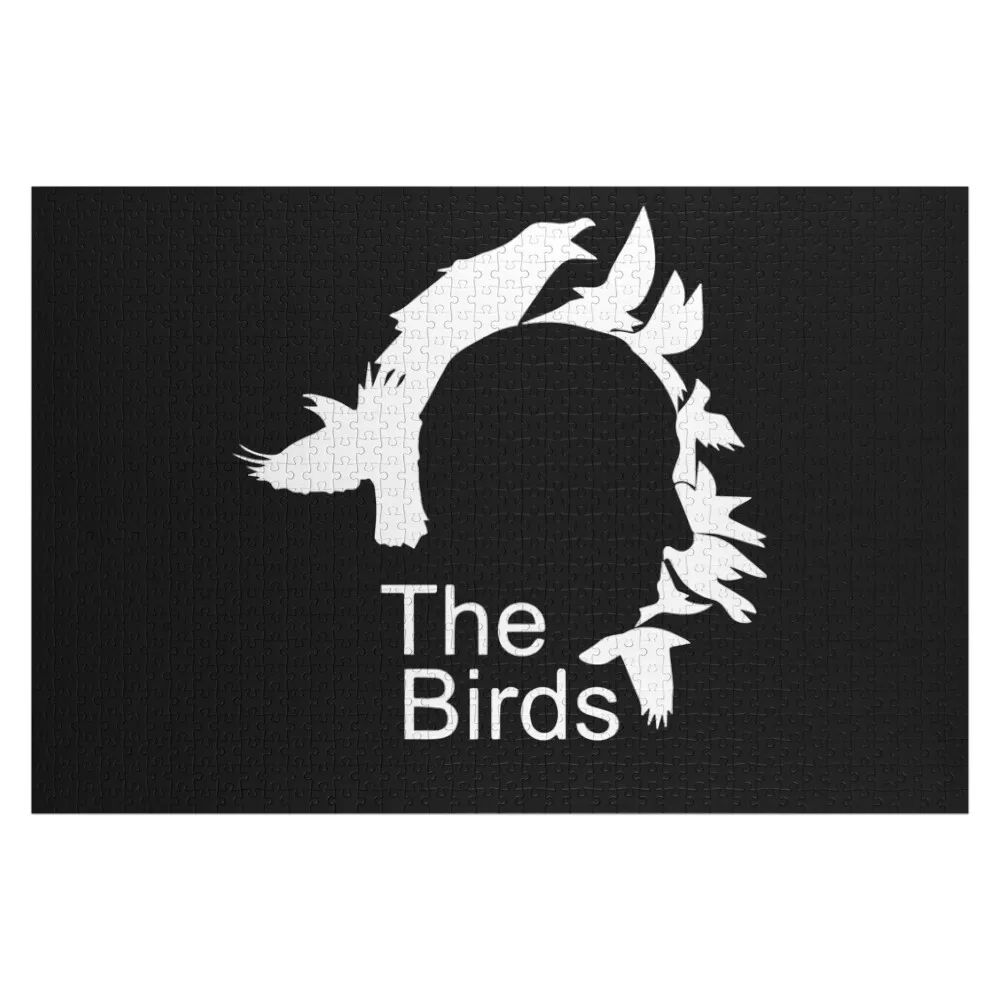 

Деревянные пазлы с изображением птиц из фильма Альфреда Хичкока для мужчин и женщин, персонализированные пазлы с животными для взрослых, персонализированные пазлы для детей