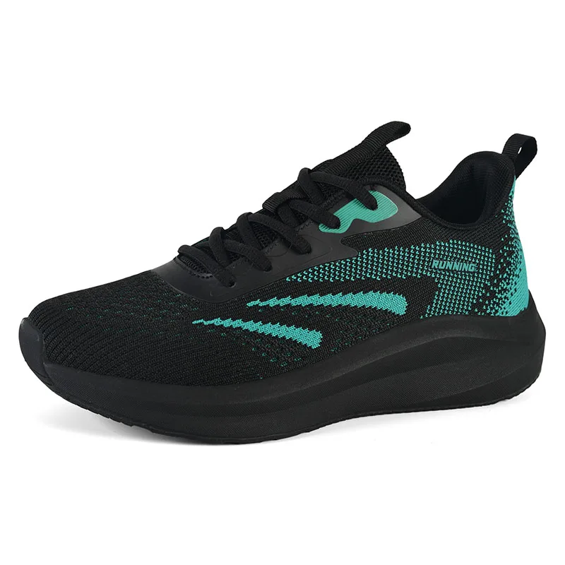 Men's Casual Racing Sneakers Four Seasons Breathable Lightweight Mesh Outdoor Speed Running Shoes Student Soft-Soled Sports Shoes