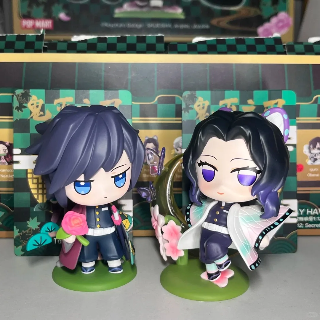 Demon Slayer Figur Spielzeug Anime Kimetsu no Yaiba Q-Version Sitzender Tanjiro Nidouzi Inosuke Zenitsu PVC-Figurine Modellpuppe Geschenke – Detail 10