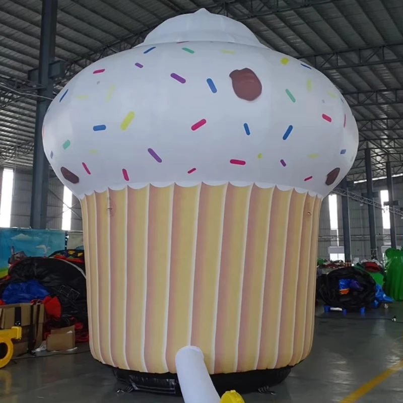 Shopping mall inflatable cupcake model party decoration inflatable candy cake advertising inflatable cone cartoon model