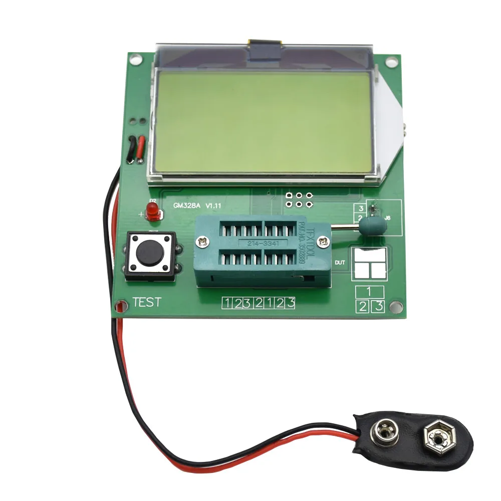 GM328A Transistor LCD Tester Capacitor Frequency Meter ESR/LCR/RLC/PWM Meter MOS/PNP/NPN Square Wave Signal Generator 1Hz-2MHz