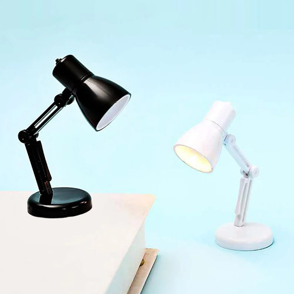 

2pcs Folding Night Light Led Desk Lamp Table Bedside Usb Tiny Portable Cordless Work Plastic Modern Gentle Reading