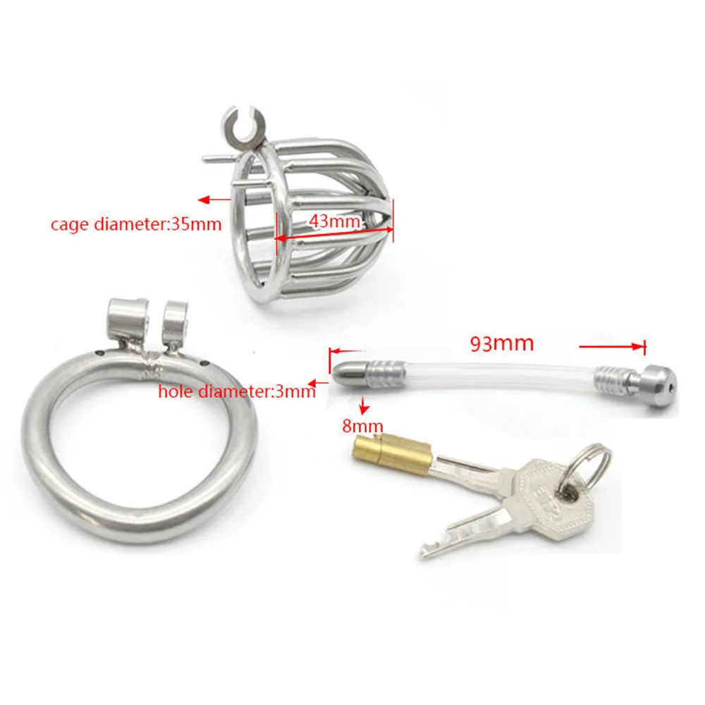 Cage Cock Ring Belt Device Stainless 304 Stainless Steel Male Penis Chastity Sex Toys for Men Adult Bdsm Bondage Gear Equipment