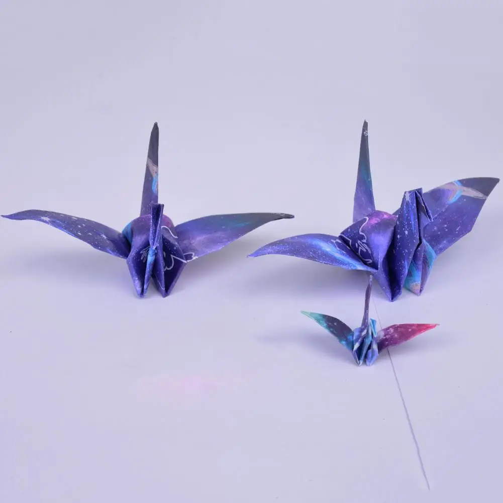 1セットクラフトアート紙シックな知的開発紙グラデーションクリア印刷アート折り紙紙