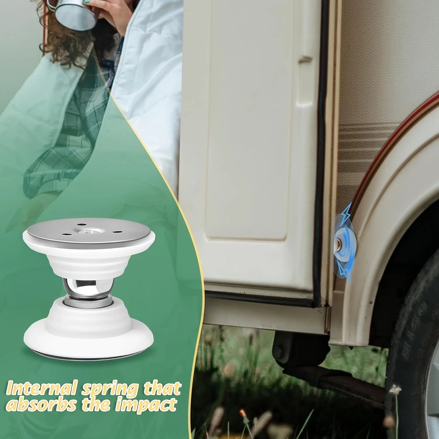 

1pc RV Magnetic Door Catch Durable Door Stop Retaining Catch Latch For Motorhome Caravan Camper Van RV Accessories