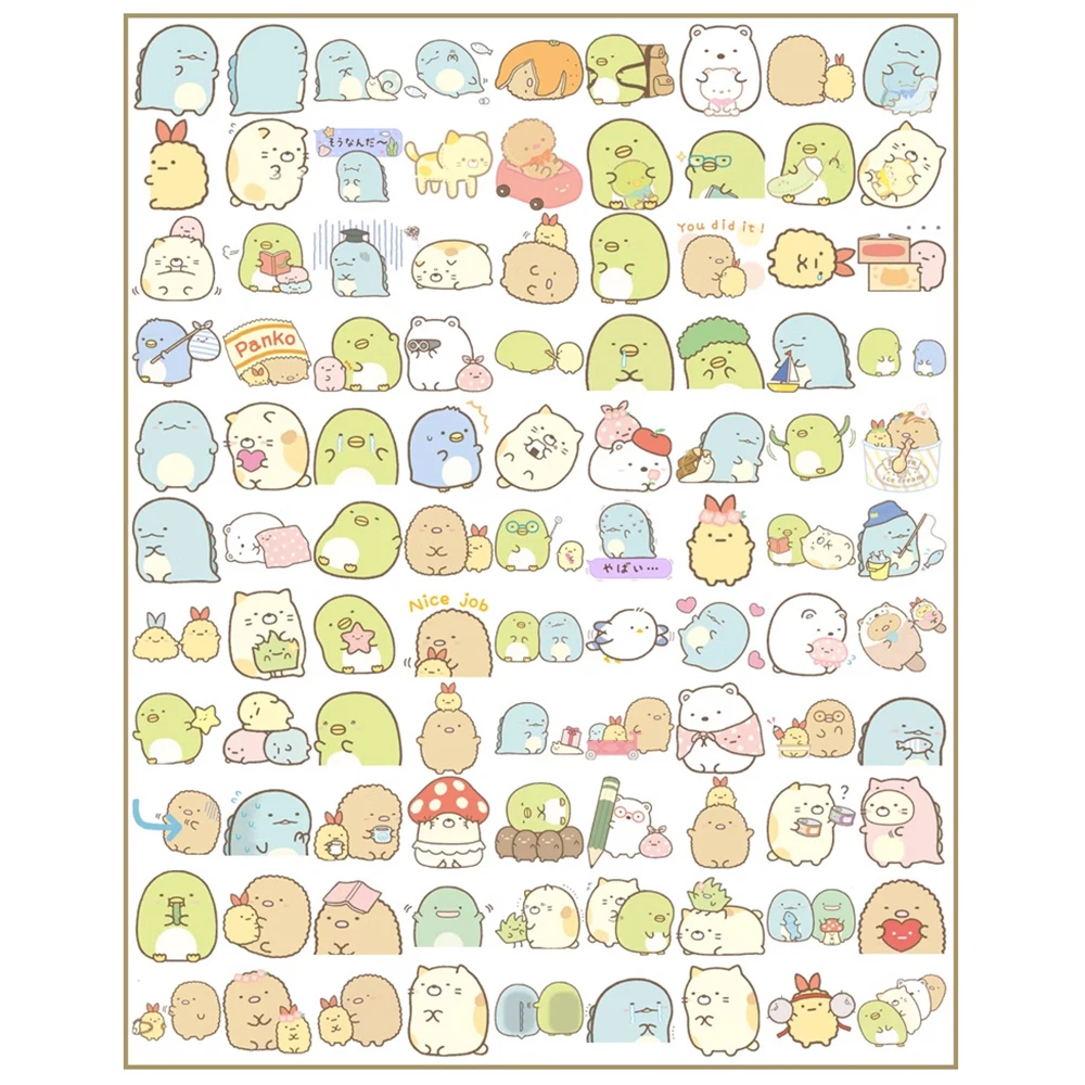 10/30/50/100pcs Cute Sumikko Gurashi Game Stickers DIY Scrapbook Diary Stationery Luggage Decorative Cartoon Sticker Kids Toys - Image 2