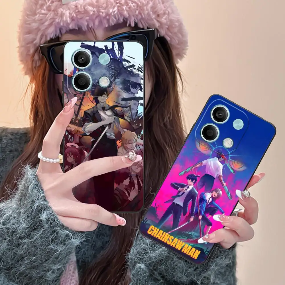 

Чехол для мобильного телефона с бензопилой для Xiaomi Redmi Note 14 13 12 11 S Pro Plus 4G 5G с цветной печатью, роскошные защитные мобильные телефоны