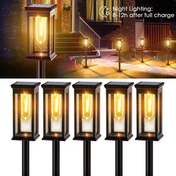 Solar Pathway Lights Outdoor Solar Pathway Garden Lamp Waterproof Landscape Lights Walkway Driveway Lawn Patio Garden Decor