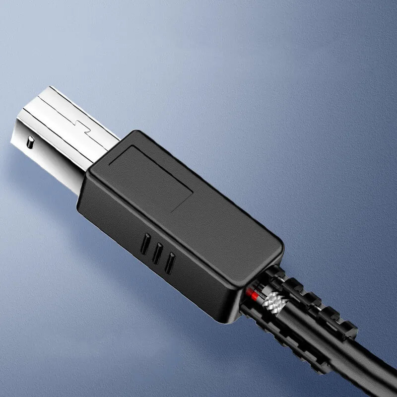 Kabel połączeniowy drukarki USB typu A do B Przedłużacz transmisji danych USB Miedziany rdzeń Kwadratowy komputer Rozszerzony