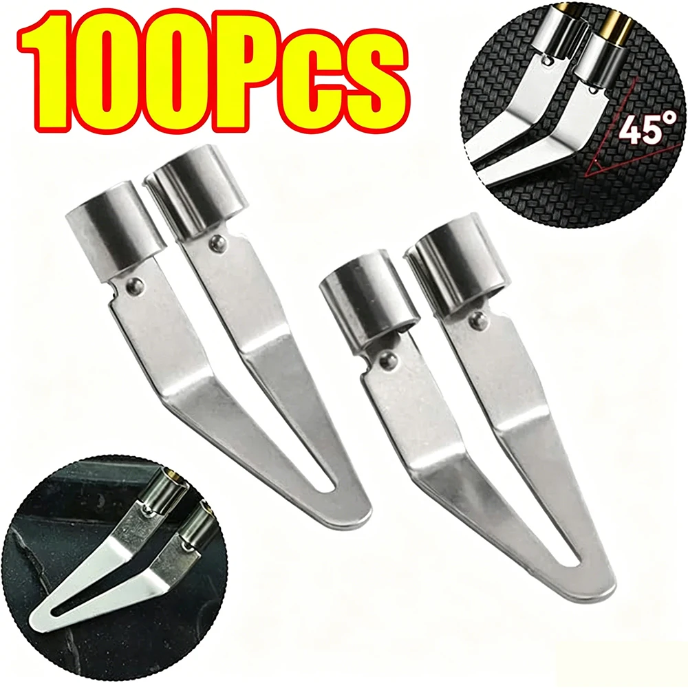 Wholesale 100-1Pcs 45 Degree Smooth Tip Head Adjustable Soldering Repair Iron Elbow Design Tip Head for Car Plastic Welding Tool