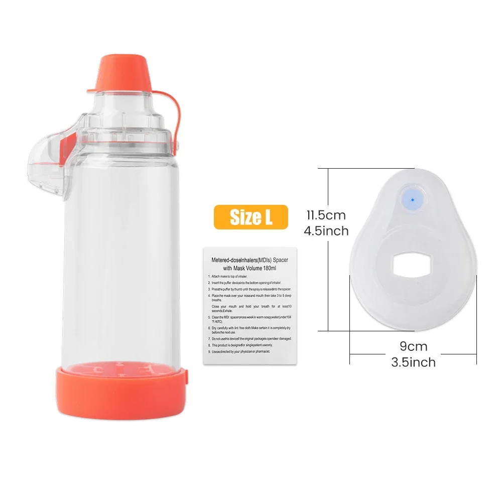 Vernevelaar Cup Inhalator Fles Astma Inhaleren Kamer Automizer Spacer Mist Opslag Compressor Tank Verstuiver Masker Kinderen Volwassen
