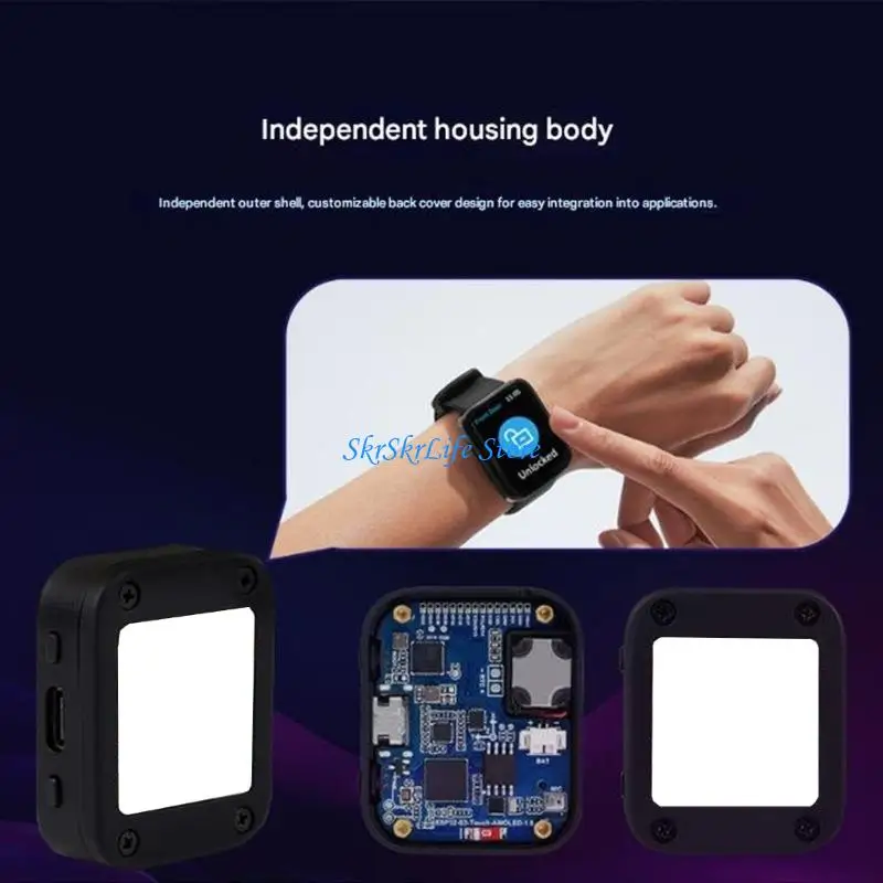 

Комплект макетной платы E65E с сенсорным дисплеем AMOLED 1,8 дюйма и интеграцией для приложений Интернета вещей