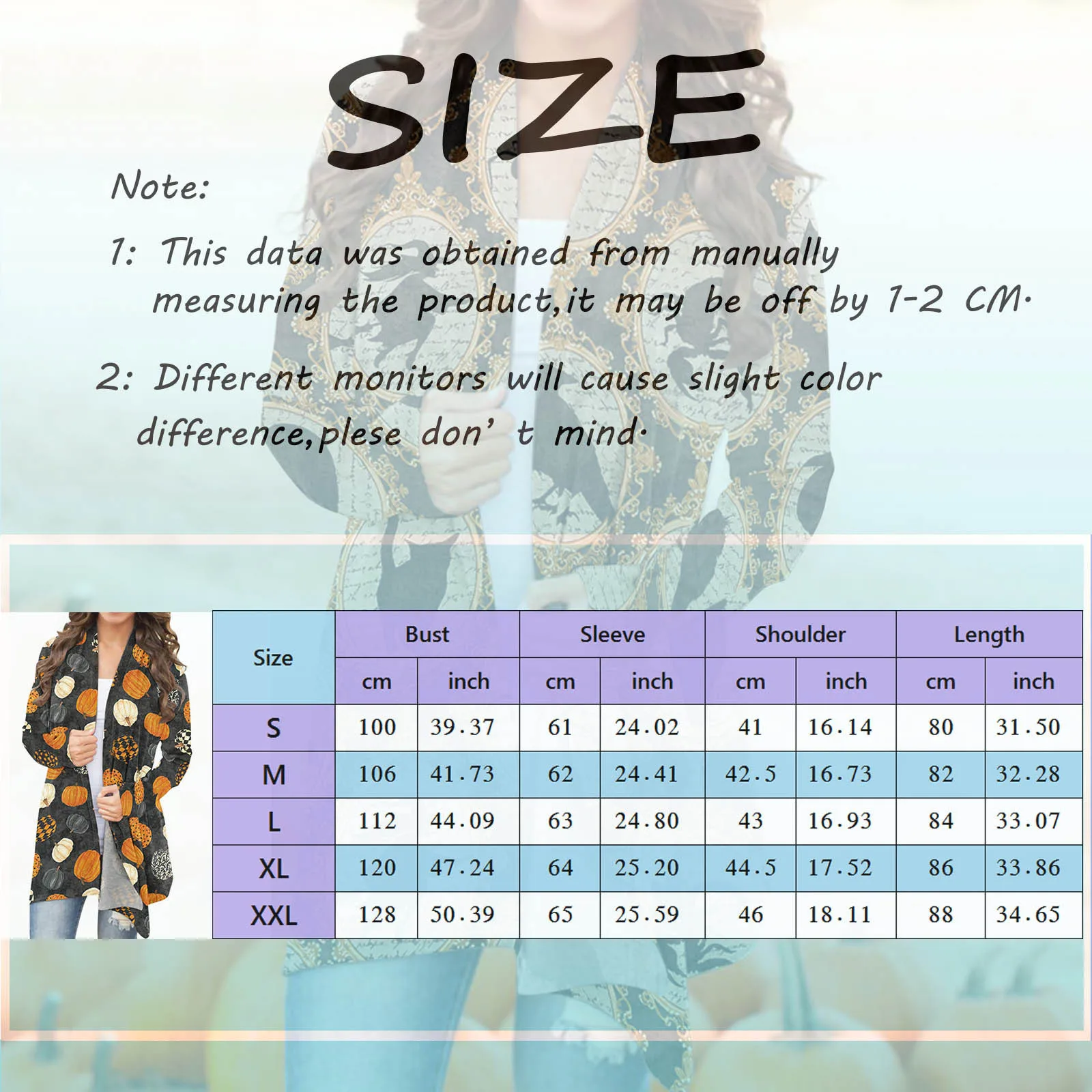 Women Halloween Casual Blouse Animal Cat Print Cardigan Coat Long Sleeve Tops Funny Open Front Large Winter Coats for Women