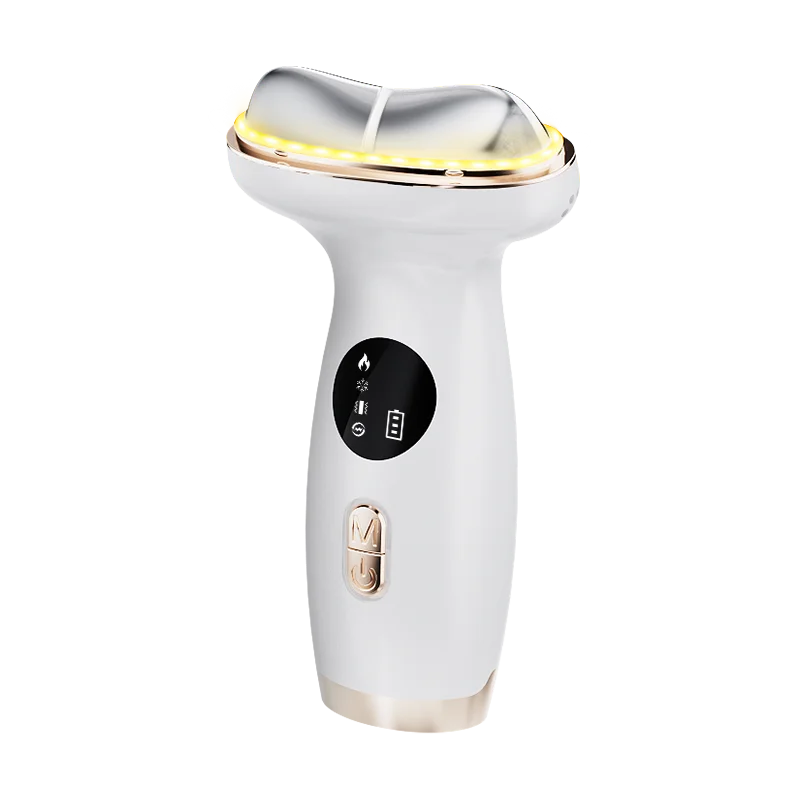

New Design Facial Neck Lifting Massager 7 Light Heating Ice Compress Face and Neck Beauty Device