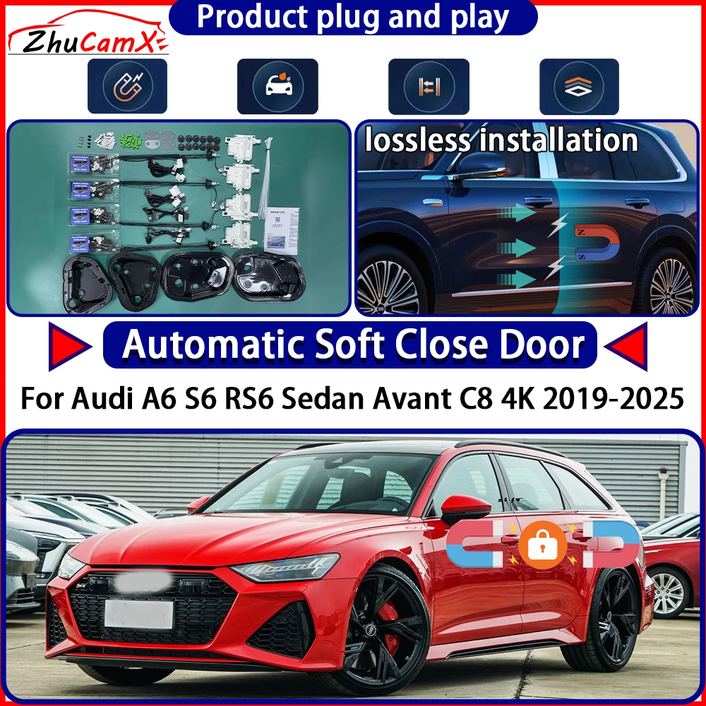 

OEM Electric Door Lock Actuator for Audi A6 S6 RS6 Sedan Avant C8 4K 2019-2025 Soft Close Door Kit Power Latch System Auto Pull