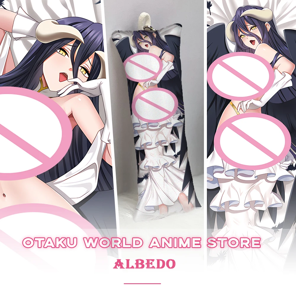 

Albedo Аниме Dakimakura Otaku 2-сторонний принт Waifu Декор Overlord обнимающая подушка для тела