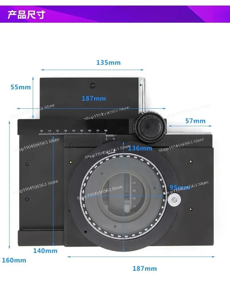 قياس المجهر XY تعديل دقيق منصة الناقل المتحركة أنبوب واحد ستيريو مثقاب أفقي التركيز قوس