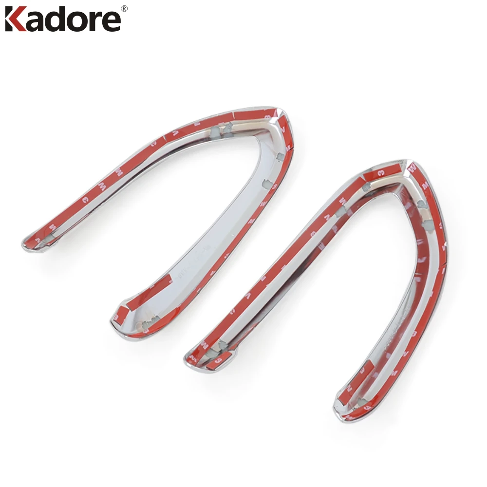 

Front Fog Light Lamp Cover Trim For Fiat 500X 2014 2015 2016 2017 2018 Chrome Car Head Foglight Eyebrow Eyelid Trims Accessories