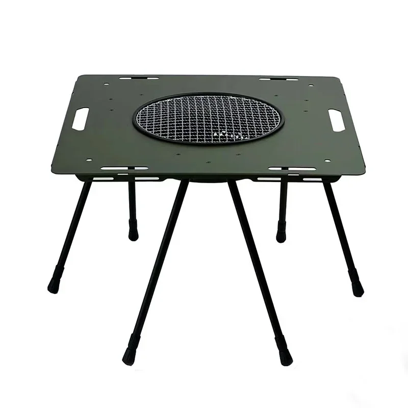 

Outdoor Multi Functional Stove Tea Table Barbecue Grill Table Set
