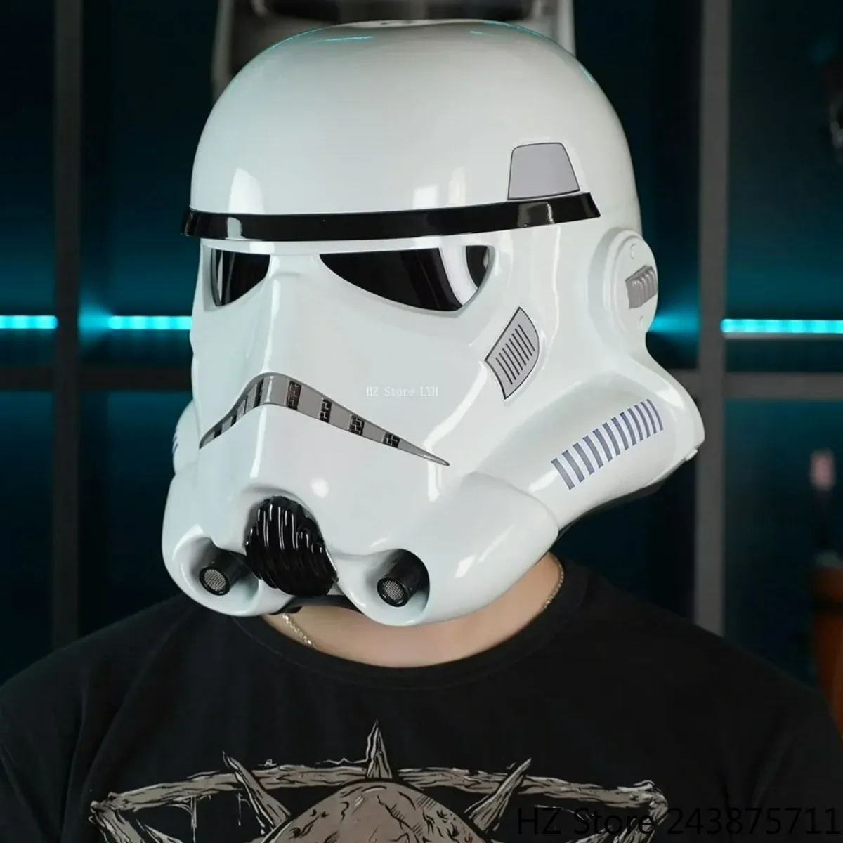 Witte Storm Soldier Imperial Storm Trooper Helm met zachte voering Imperial Militair Masker Halloween Cosplay, Hars Helm 62cm