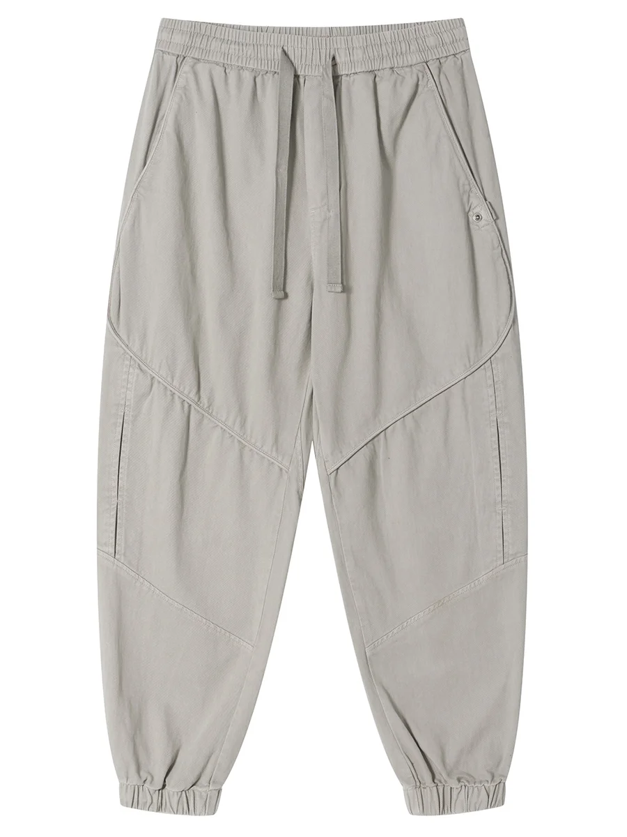 

Casual Men's Workwear Pants Spring Autumn New American Retro Loose Versatile Trendy Dstring ket Cuffed Sports Utili T...